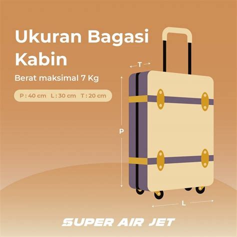 ukuran koper kabin